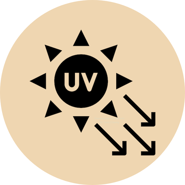 Icon showing UV rays as a common trigger that may help explain why some ask, does rosacea get worse with age.